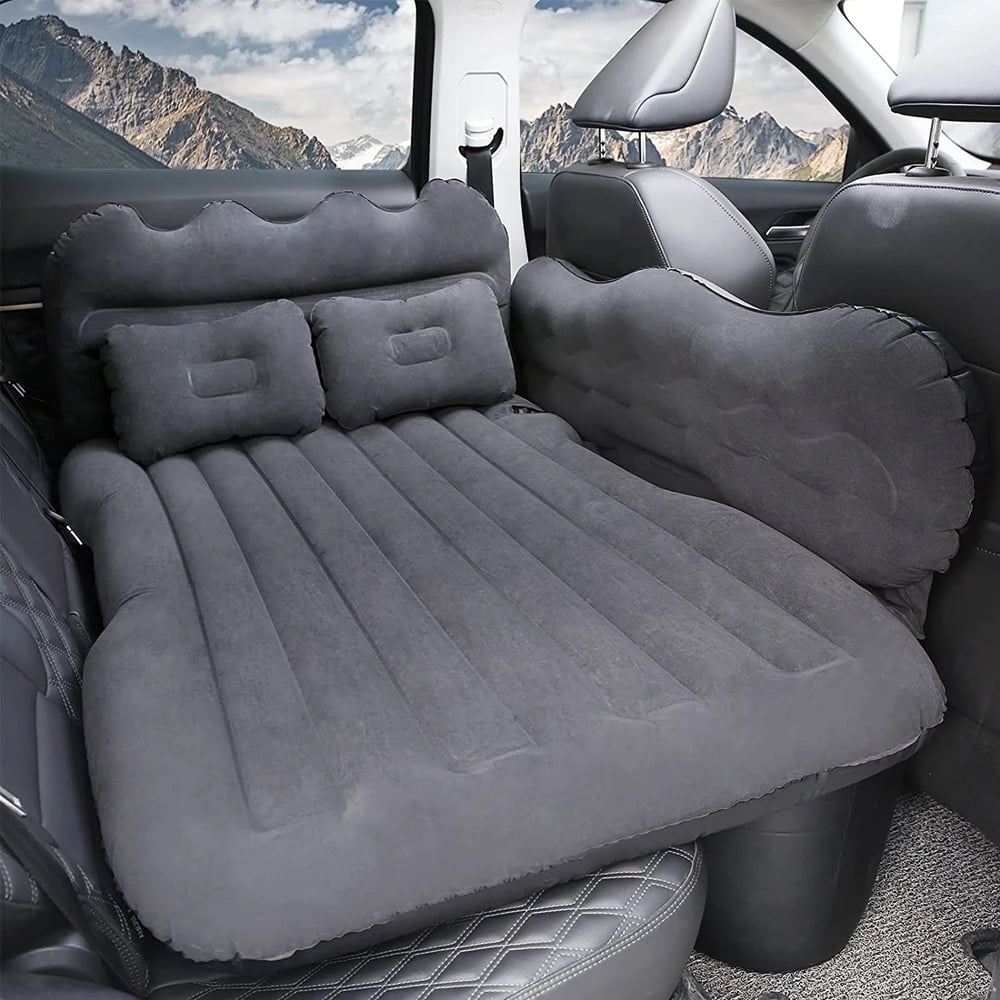 Fixartoo Suv Air Mattress Travel Camping Bed with 2 Pillows & Electric Pump Dedicated Mobile Cushion Inflatable Bed for Suv Trunk and Rear Seat