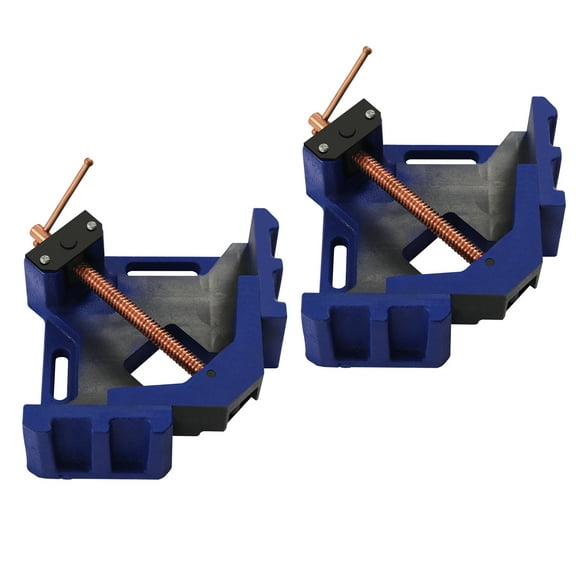 ChicHomey Cast Iron Bench Vise for Welding, Copper Plated Screw Rod, Smooth Jaw Right Angle Clamp, Enhanced Durability and Efficiency for Tasks