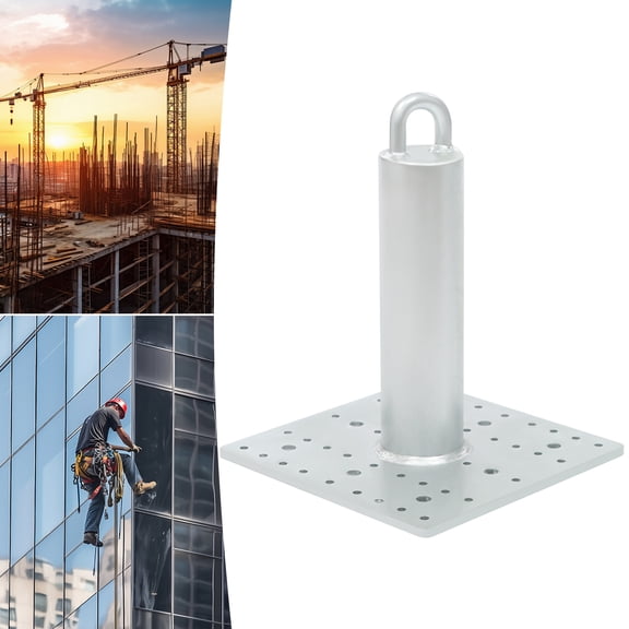 ChicHomey Commercial Roof Anchor 5000 lbs Breaking Strength,420 lbs Capacity,48 Pre-Drilled Holes For Construction Window Washing Rooftop