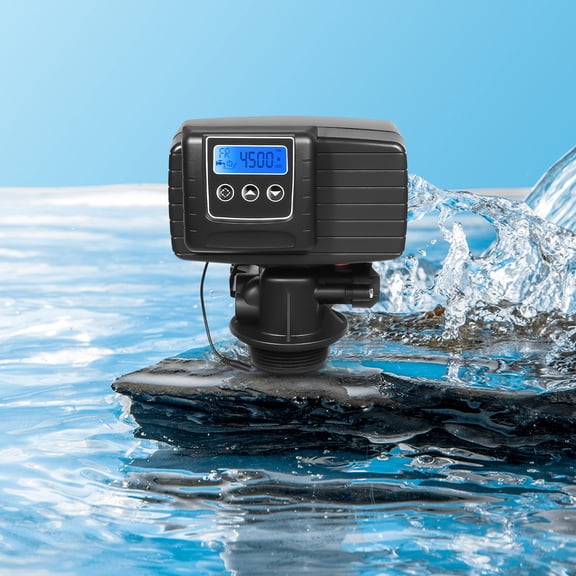 ChicHomey Digital Water Softener Control Valve 110V,Automatic Metering Valve with Display,2T/H Flow Rate,For Home Water Purification System