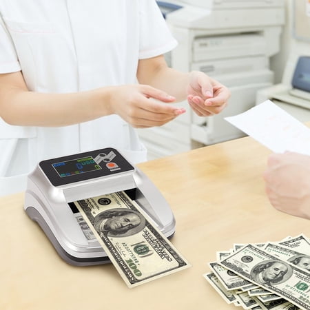 ChicHomey Dollar Bill Counter & Detector,LCD Real-time Display,Checker UV MG Fake Currency Tester,for Bank/Retail/Store/Hotel