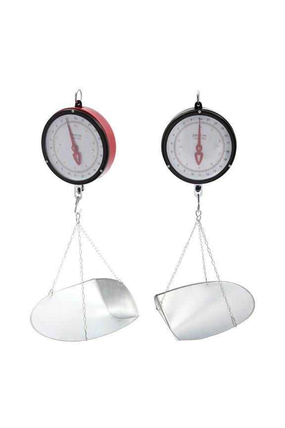 Easy-to-Use Hanging Scale with 10kg Capacity, Large Clear Dial, Construction, and Convenient Hanging Ring for Efficient Weighing