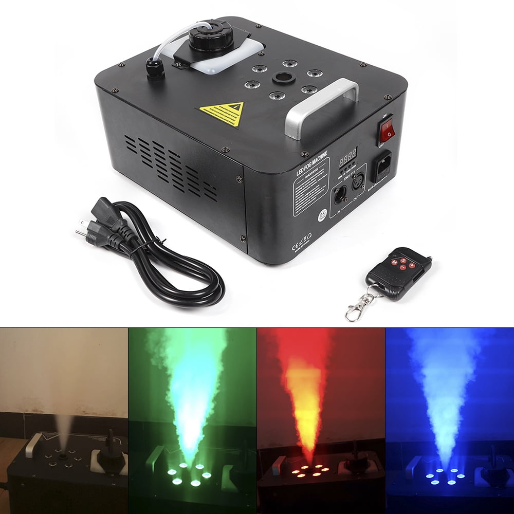 ChicHomey Fog Machine with 900W Power, 8000 CFM Output, RGB LED Lighting, 5-Min Heat-Up, 0.28 Gal Tank, Remote Control and DMX512, Perfect for Parties and Stage Shows