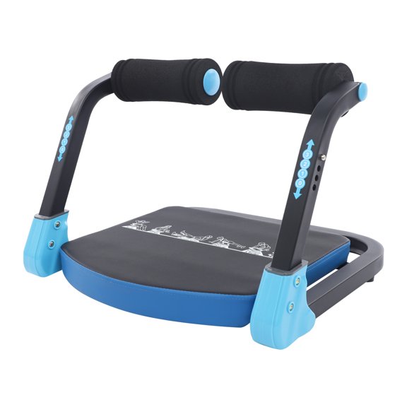 ChicHomey Foldable Ab Trainer 265 lbs,Multi-Function Core Workout Machine with 3 Intensity Levels,For Home Gym Office,Blue/Black