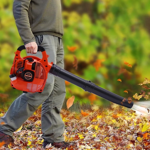 ChicHomey 25.4CC 2-Stroke Gas Leaf Blower,Handheld Gas Blower 750W/7500rpm,Grass Lawn Yard Dust Blowing Cleaning Tool