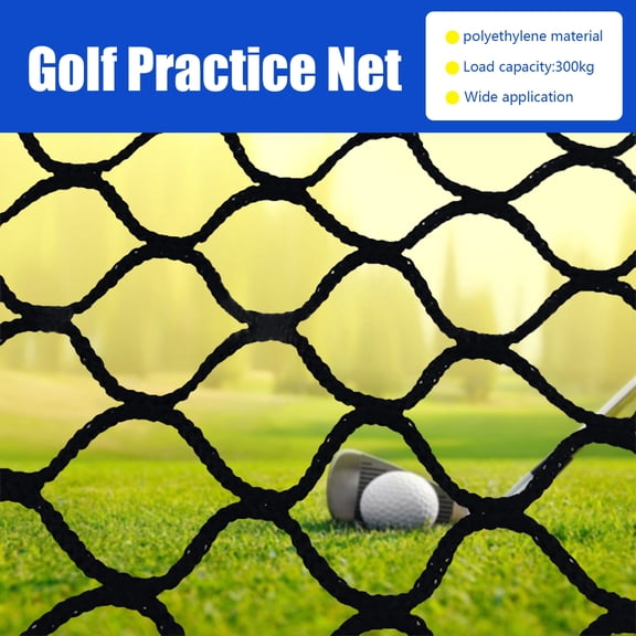 ChicHomey Golf Practice Net 10x10 ft,Heavy Duty Impact Training Net,Durable Woven Mesh,1-Inch Mesh,Portable Hitting Driving Training Aids Barrier Nets