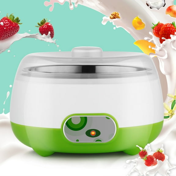ChicHomey Homemade Yogurt Maker,Compact Greek Yogurt Maker Machine, 1L Multi-Function Yogurt Maker, White/Green