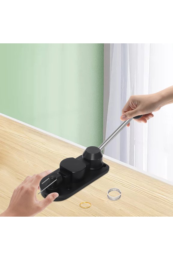 Jewelry Crafting Ring Bending Tool with Multiple Molds and 360 Rotating Wheel for Effortless Shaping and Design