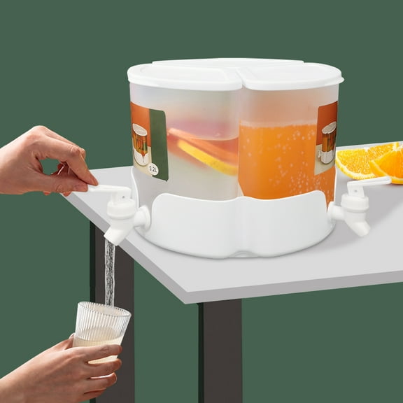 ChicHomey Juice Dispenser 1 3 Gallon 3 Faucets Cold Beverage Juice Lemonade Dispensers