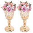 thumbnail image 1 of Dwellnix K9 Crystal Vase Flower Vase Wedding Flower Vases Iron EVA Home Dining Table, 1 of 7