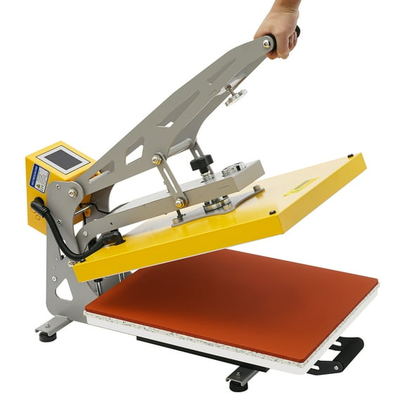 ChicHomey LCD Heat Press Machine with 1800W Power, Adjustable Temperature & Time, Perfect for T-shirt, Hat, and DIY Printing