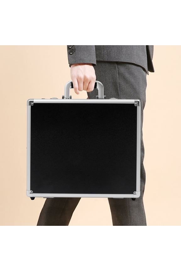 Locking Briefcase,Business Travel Hard Security Lock Briefcase with Dual Combination Locks ,3-Way Carry for Bussiness Men and Women