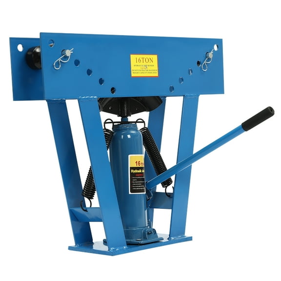ChicHomey Manual Hydraulic Pipe Bender, 16 Ton Capacity, 8 Dies, Adjustable Height 360-595mm, Heavy-Duty Steel Construction for Pipe and Tube Bending