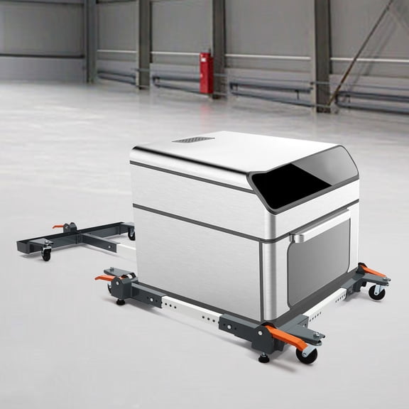 ChicHomey Mobile Base with High Load Capacity, Adjustable Design, Foot Brakes, and Universal Wheels for Safe and Easy Appliance Mobility