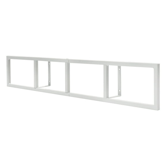ChicHomey Modern White CD Rack, Wall-Mounted, Floating Shelf for CDs, DVDs, Video Games, Books, Large Storage Capacity, Easy-to-Install Design