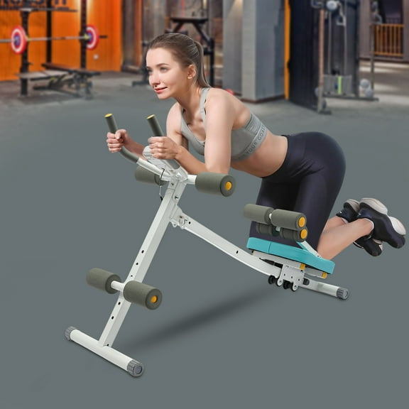 ChicHomey Multi-Function Adjustable Abdominal Trainer with LCD Smart Display,Foldable Sit Up for Full Body Workout,Home&Gym