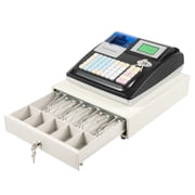 ChicHomey Multifunctional Electronic Cash Register,Compartment Organized Storage,Secure Lock,Thermal Printer LED Display for Retail, Restaurant, Shop, Supermarket
