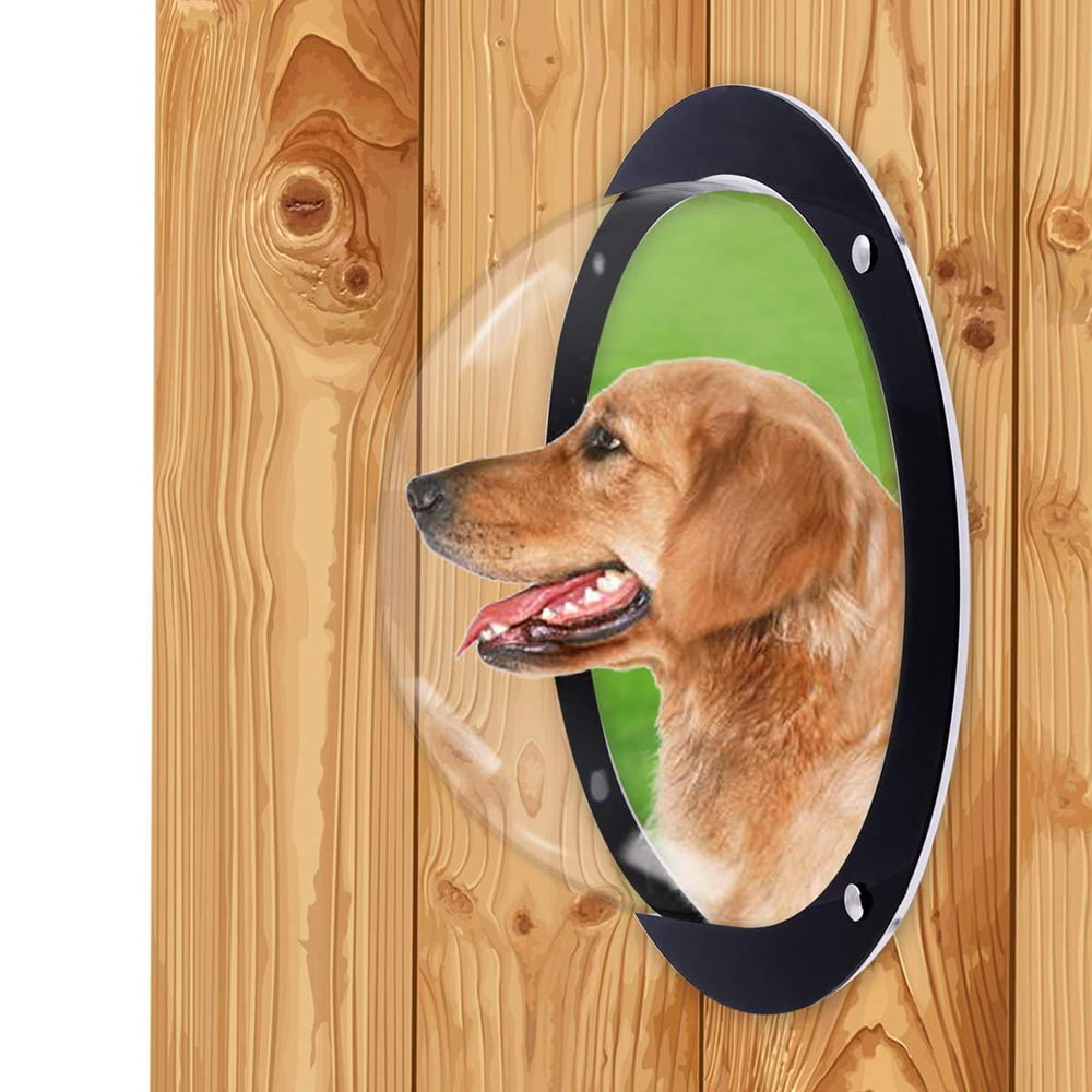 QYマステ11月新作wooden window PET ChicHomey ​​Pet Fence Window, Acrylic Clear View, Durable Pet