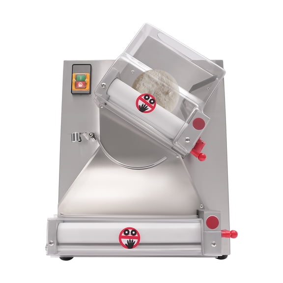 ChicHomey Pizza Dough Sheeter with Motorized Function, Adjustable Thickness, and 4-12 Inch Pizza Size Range, Safe and Easy Operation for Home or Commercial Use