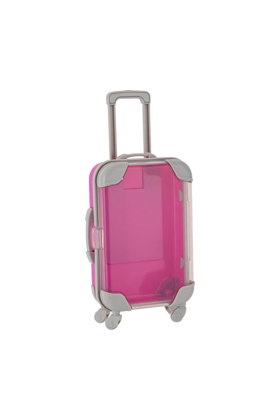Portable Gift Box Set Mini Luggage Design with Telescopic Handle and Transparent Case for Easy Access