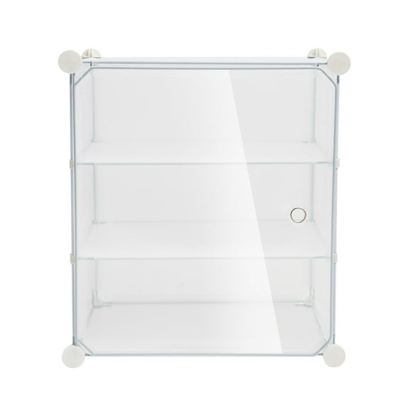 ChicHomey Portable Shoe Rack, 72-Pair DIY Shoe Storage Shelf Organizer, Plastic Shoe Organizer for Entryway, Shoe Cabinet with Doors