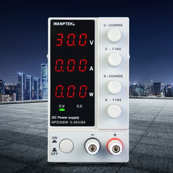 ChicHomey Power Supply Variable Adjustable Bench Switching Regulated LED Display DC 30V 6A
