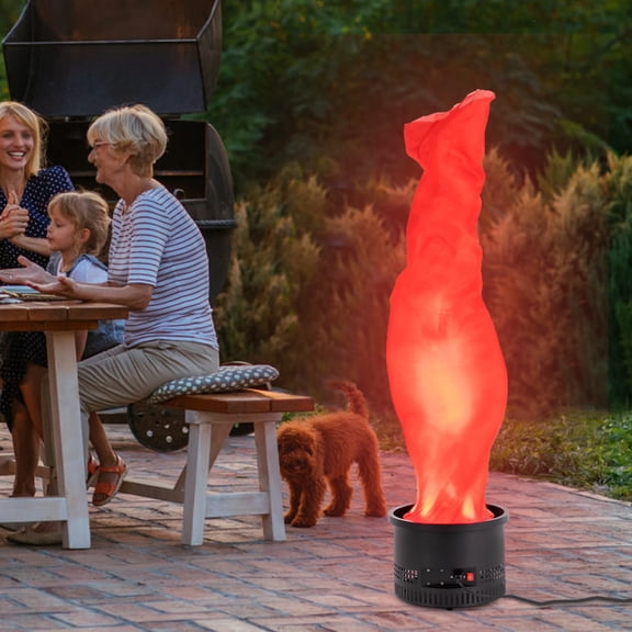 ChicHomey Realistic Flame Simulation with LED Light and High-Speed Fan, Electric Bonfire Party Decoration, Safe, Energy-Saving, and Atmosphere Enhancer