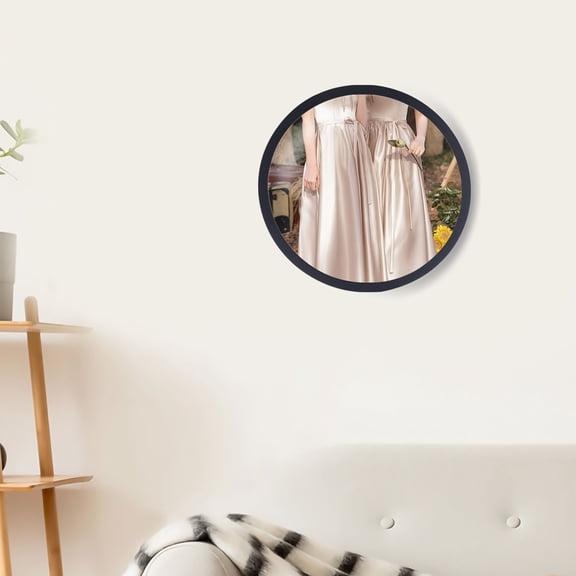 ChicHomey Round Wall Photo Frame, Large 16.1-inch Round Photo Holder, Scratch-Resistant Surface Treatment, MDF and PMMA Construction, Ideal for Home Decor, Protects Photos from Dust and Moisture