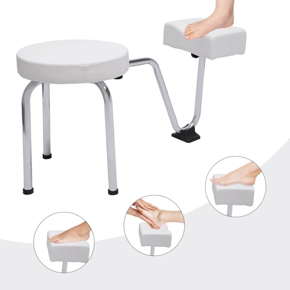 ChicHomey Salon Spa Pedicure Stool Height Length Adjustable Nail Beauty Massage Studio