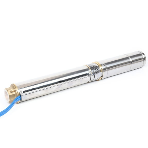 ChicHomey Solar-Powered 400W Submersible Water Pump, 47m Max Head, 3000L/H Max Flow, 1.25 Inch Outlet, Ideal for Deep Well Water Pumping and Solar Applications