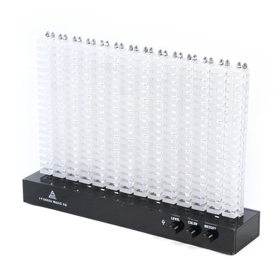 ChicHomey Spectrum Analyzer, 14 Frequency Bands, Real-Time Music Signal Analysis, LED Rhythm Light, High-Quality Acrylic, Energy Saving, Ideal for Music Lovers, Easy Operation
