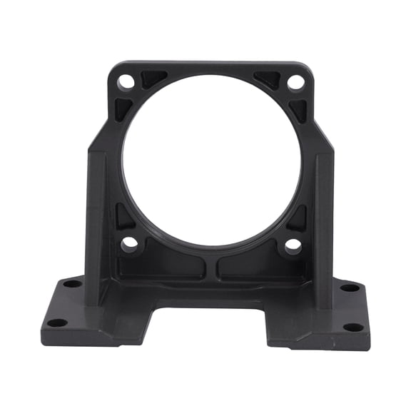 ChicHomey Stable Aluminum Alloy Motor Mounting Bracket with Baked Paint, Black, 4-Hole Base for Secure Installation of Variable Speed Motors