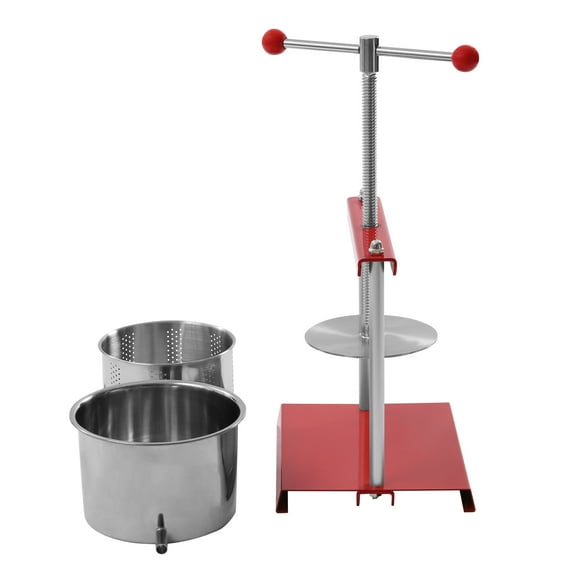 ChicHomey Stainless Steel Fruit Wine Cider Press Apple Grape Crusher Juice Maker Juicer 6L