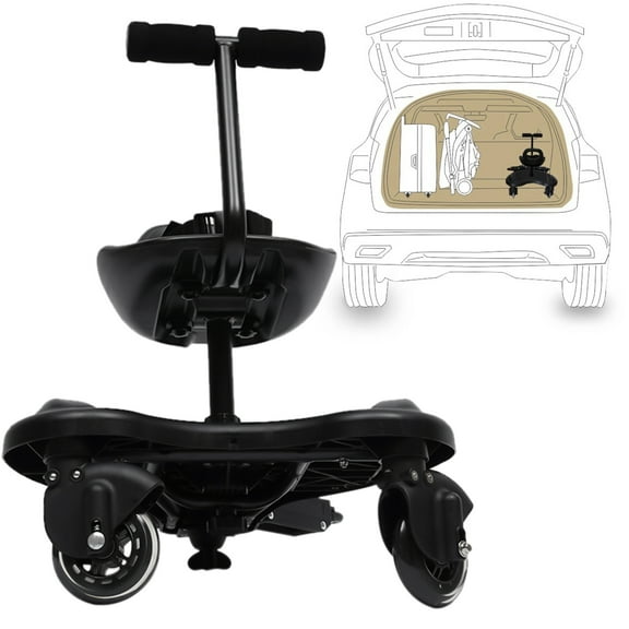 ChicHomey Standing Platform Buggy Board Saddle Seat Child Rider Stroller Attachment