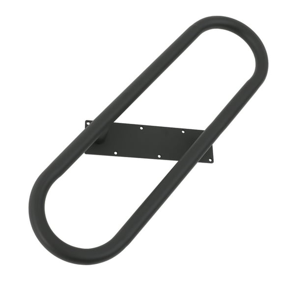 ChicHomey Steel Wall-Mounted Handrail, Black, Oval-Shaped, Provides Stability and Safety for Elderly, Pregnant, and Mobility-Impaired Users