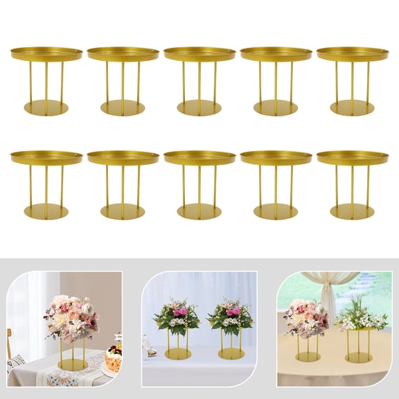 ChicHomey Strong and Wedding Flower Stand Set, 10 Pieces, Suitable for Tabletop Use, Ideal for Wedding and Event Floral Arrangements