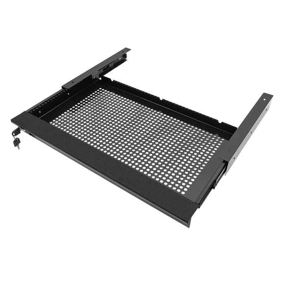 ChicHomey Sturdy Under Desk Mounted Pull-Out Drawer, Non-Toxic, Rust-Resistant, Ideal for Organizing Desktop Items and Saving Space in Your Office