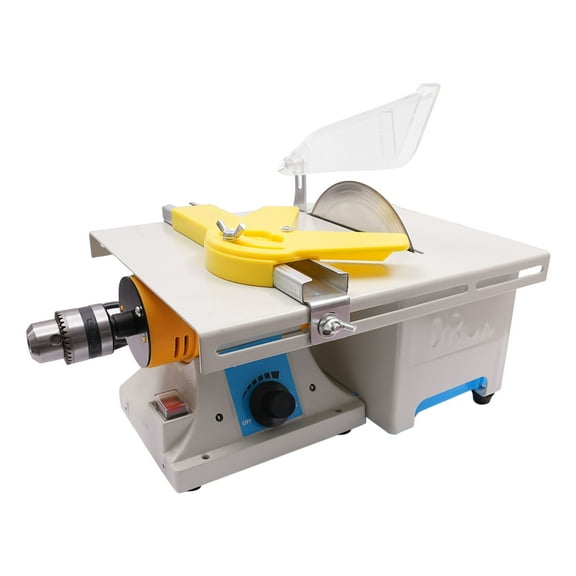 ChicHomey Versatile Table Saw with 750W Power, Adjustable 90 Angle Ruler, and Large Workbench for Efficient, Precision Woodworking and Cutting