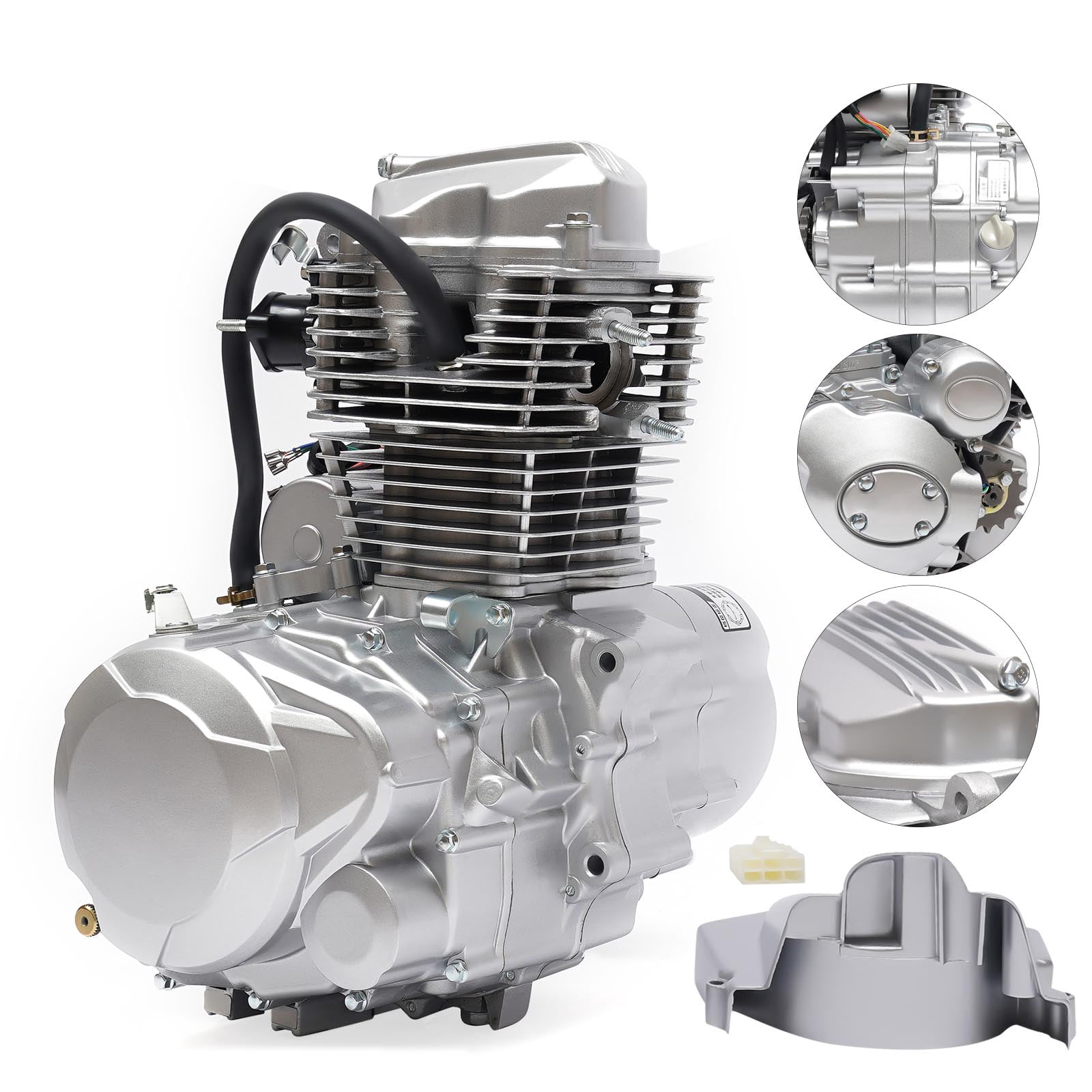 ChicHomey Vertical Motorcycle Engine DIRT BIKE ATV Motor 5Speed Transmission 250cc 4Stroke