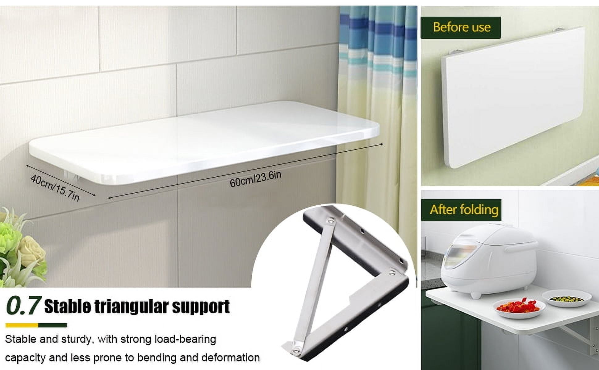ChicHomey Wall Mounted Folding Table,23.62