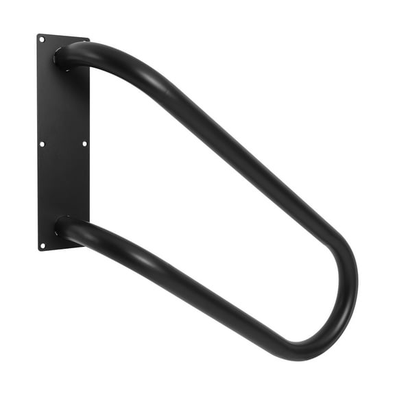 ChicHomey Wall Mounted Metal Guard Rail for Steps, Black U-shaped Handrail, 441 lbs Capacity, Easy to Install, Smooth Edges, Perfect for Elderly and Limited Mobility