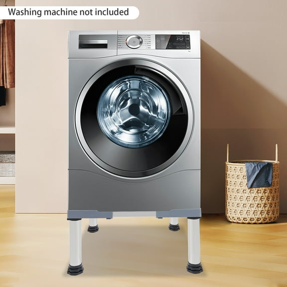 ChicHomey Washer Dryer Pedestal Stand,Adjustable Length & Height,Appliance Stand Washing Machine Bases,661 lbs Capacity,4-Leg Stabilizer Base