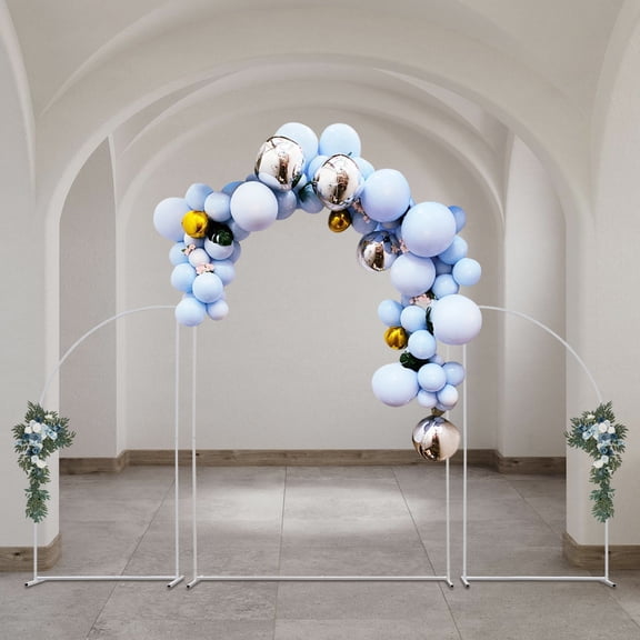 ChicHomey Wedding Arch with Carbon Steel, 4.92ft & 7.22ft Heights, Stable and Rust-Resistant, DIY Decoration Possibilities, Easy to Install and Clean, Perfect for Wedding Backgrounds and Photoshoots