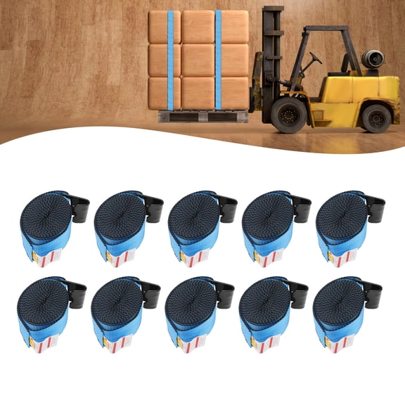 ChicHomey Winch Strap with Flat Hook, 30ft Length, 8800lbs Load Capacity, Polyester Filament, Perfect for Towing Vehicles, Rescue, and Construction Tasks