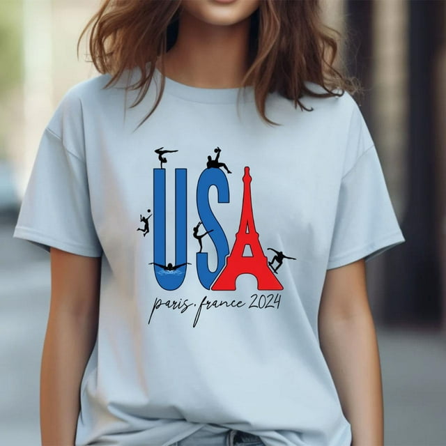 ChicNest Usa Team Usa Uni Shirt, France Paris 2024 Shirt, Team Usa Shirt, Paris 2024 Games Shirt