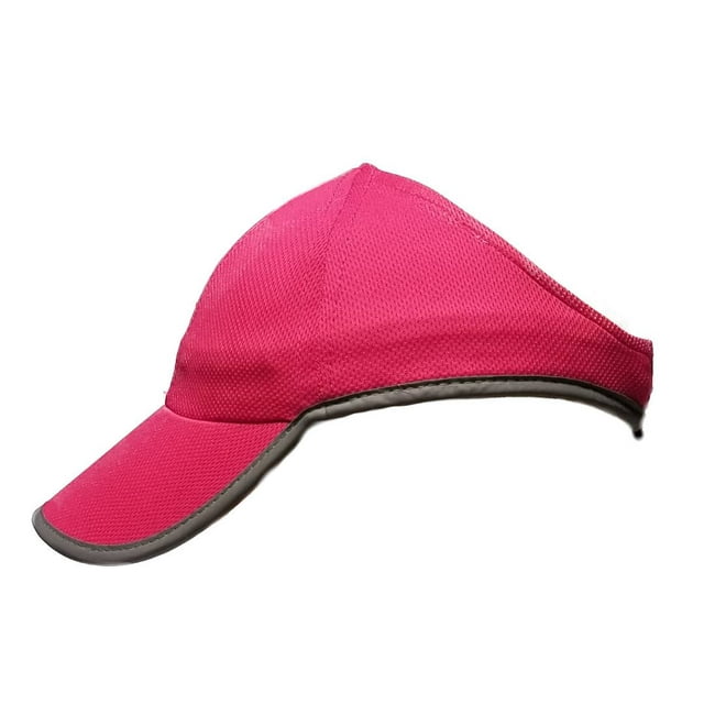 ChicPlay Sport - Ponytail Messy Bun Baseball Cap, Rayon Mesh, The Ultimate Runner Hat (Fuchsia)
