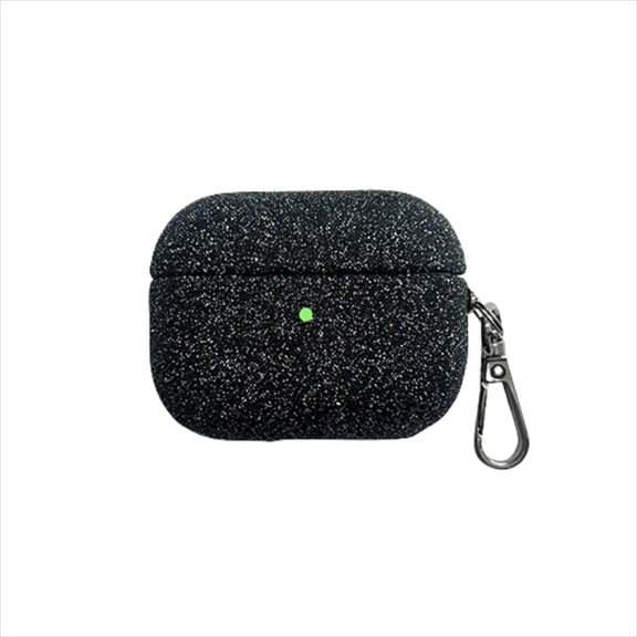 ChicShell for Apple Airpods 4, Airpods 4 Cases 2024 Cover Women Anti-Drop Silicone iPods 4 Earbuds Cases Girl Bling Keychain for Airpod iPods 4th Generation, Black