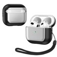 thumbnail image 1 of ChicShell Compatible with AirPods 4 Case Cover 2024 (USB-C),  Support Wireless Charging Built-in Lanyard Shockproof and Anti-Scratch Full Body Protective Cover for Airpods 4th Gen, Silver, 1 of 8