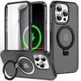 thumbnail image 1 of ChicShell Compatible with iPhone 16 Pro Max Case,Magnetic Wireless Charging Full Body Rugged Case with Built-in Touch Sensitive Anti-Scratch Screen Protector - Black, 1 of 6