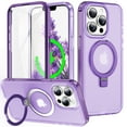 thumbnail image 1 of ChicShell Compatible with iPhone 16 Pro Max Case,Magnetic Wireless Charging Full Body Rugged Case with Built-in Touch Sensitive Anti-Scratch Screen Protector - Purple, 1 of 6